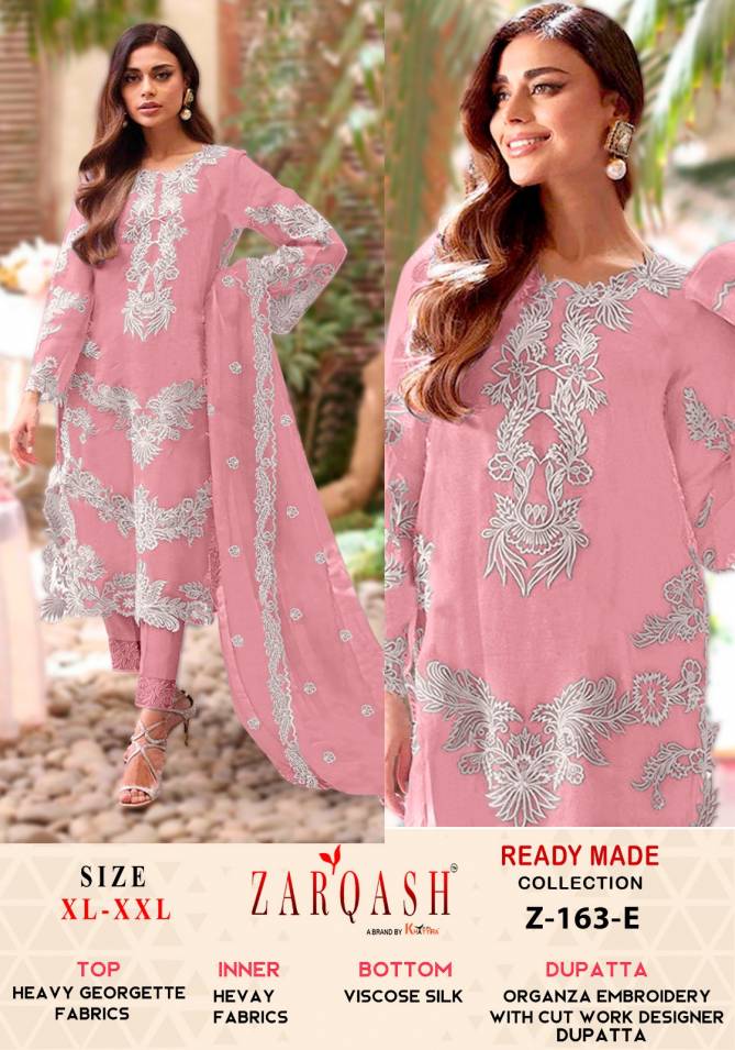 Zarqash 163 D To F Heavy Georgette Pakistani Readymade Suits Wholesale Clothing Suppliers In India
